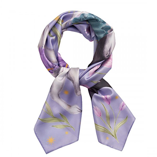 Хустка Fable England x Catherine Rowe Frenchie лавандова Хустка Fable England x Catherine Rowe Frenchie лавандова