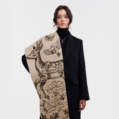 Шарф Fable Woodland із двостороннього жакарду