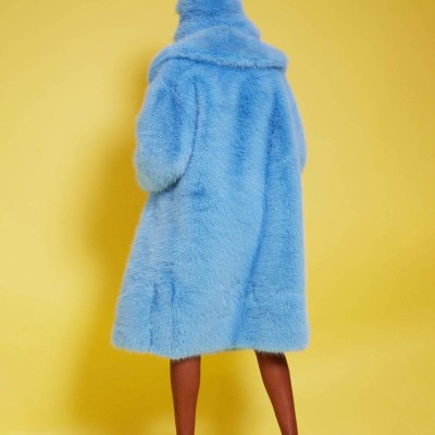 Шуба Jayley бамбукова блакитна
