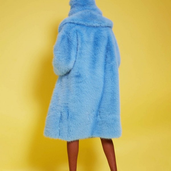 Шуба Jayley бамбукова блакитна