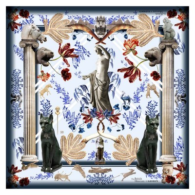 Хустка Klements x British Museum, 137x137, шовк 