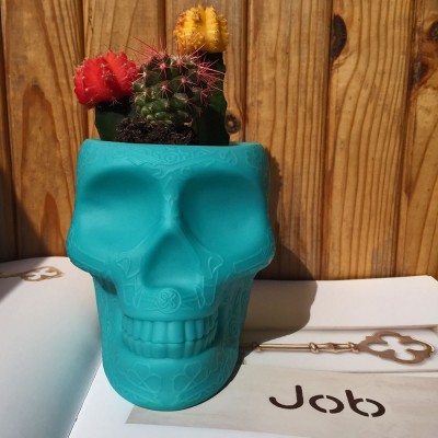 Підставка для ручок і горщик для квітів Qeeboo 'Mexico XS' в блакитному кольорі