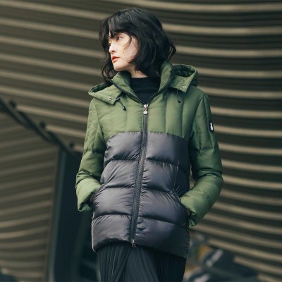 Пуховик Snowman New York Vivian оливковий