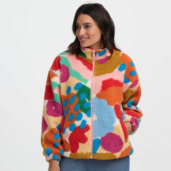 Куртка Sugarhill Brighton Hartley флісова в квіти