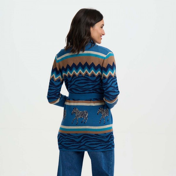 Кардиган Sugarhill Brighton Saira з зебрами Кардиган Sugarhill Brighton Saira з зебрами