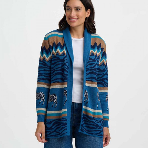 Кардиган Sugarhill Brighton Saira з зебрами Кардиган Sugarhill Brighton Saira з зебрами