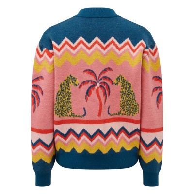 Бомбер Sugarhill Brighton Solana з леопардами і пальмами