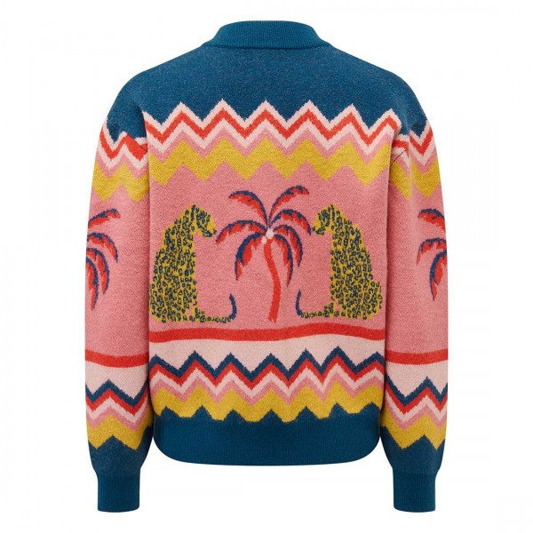 Бомбер Sugarhill Brighton Solana з леопардами і пальмами