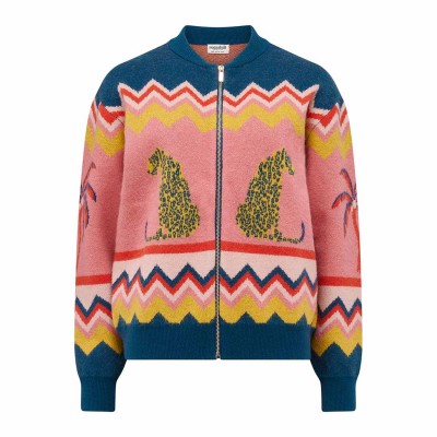 Бомбер Sugarhill Brighton Solana з леопардами і пальмами