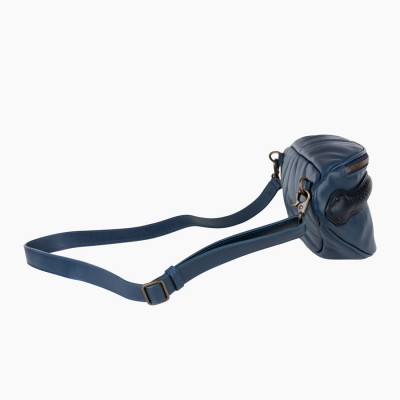 Поясна сумка Vlieger & Vandam зі змією синя: придбати в Києві та Україні 