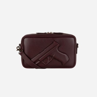 Сумка Vlieger & Vandam 'Messenger Gun' із пістолетом бургунді (ЗАМОВЛЕННЯ)