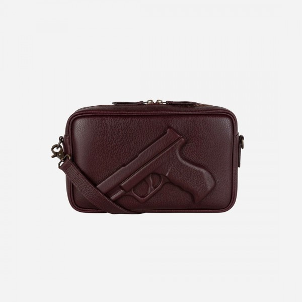 Сумка Vlieger & Vandam 'Messenger Gun' із пістолетом бургунді (ЗАМОВЛЕННЯ)