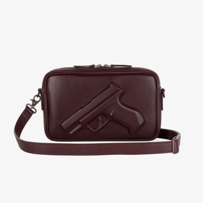 Сумка Vlieger & Vandam 'Messenger Gun' із пістолетом бургунді (ЗАМОВЛЕННЯ)