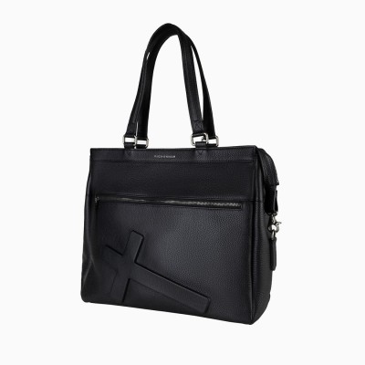 Сумка Vlieger & Vandam Square Tote Crucifix із хрестом чорна