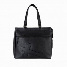 Сумка Vlieger & Vandam Square Tote Crucifix із хрестом чорна