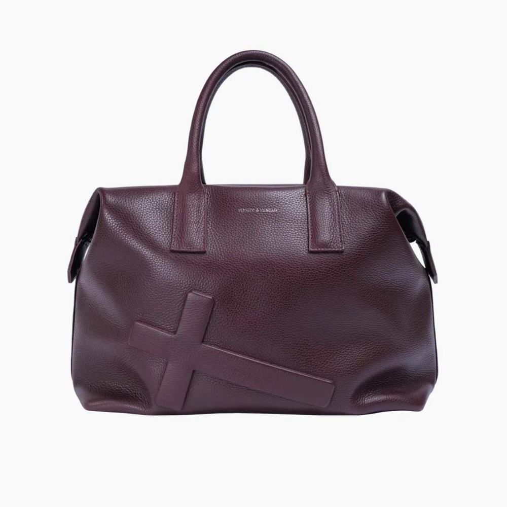 Сумка Vlieger & Vandam Weekender Crucifix із хрестом бордо Сумка Vlieger & Vandam Weekender Crucifix із хрестом бордо