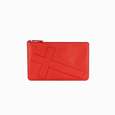 Борсетка Vlieger & Vandam Pouch Crucifix червона з хрестом