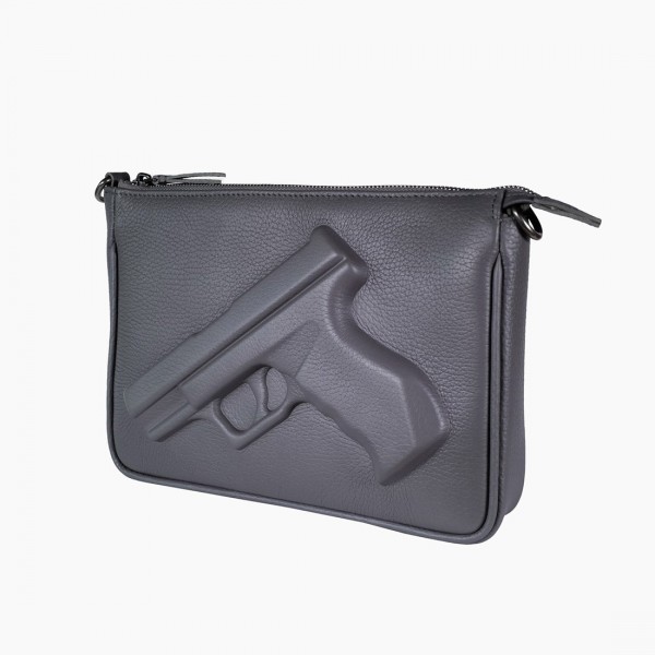 Сумочка Vlieger & Vandam 'Guardian Angel Gun' сіра