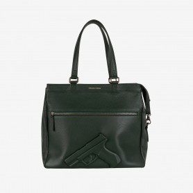 Сумка Vlieger & Vandam Square Tote Gun темно-зелена