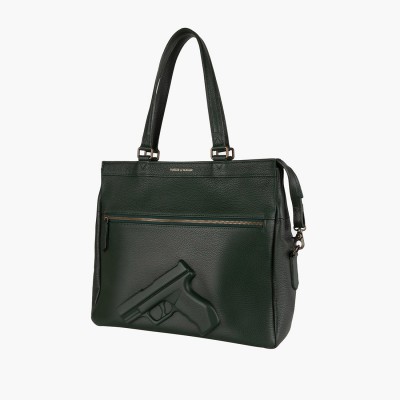 Сумка Vlieger & Vandam Square Tote Gun темно-зелена